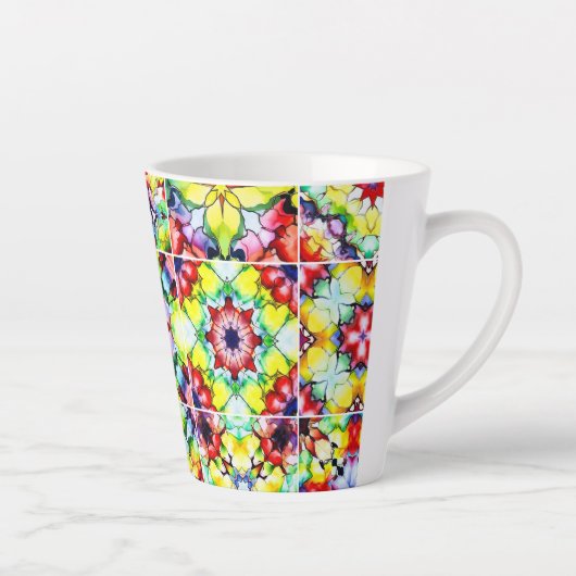 Mediterrane Tegels, Alcoholinkt Tegels, Majolica Latte Mok (Rechts)