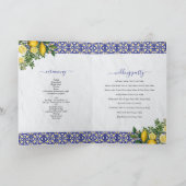 Mediterrane Tegels Citroen Bruiloft Orde van Servi Programma (Binnen)