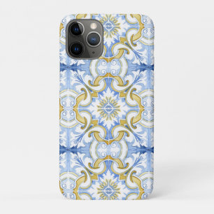Mediterrane tegels, majolica, Siciliaanse stijl iPhone 11 Pro Hoesje