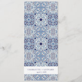 Mediterrane tegels Menukaart (Achterkant)