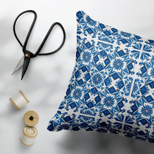 Mediterrane Tegels, Portugees, Azulejo, Majolica Accent Kussen