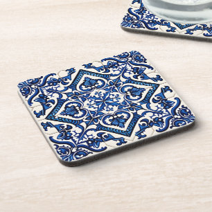 Mediterrane Tegels, Portugees, Azulejo, Majolica Bier Onderzetter