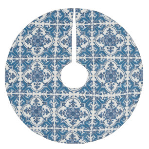 Mediterrane Tegels, Portugees, Azulejo, Majolica Kerstboom Rok
