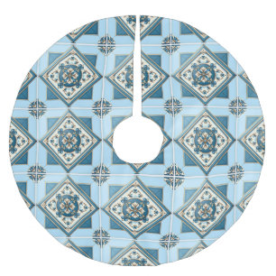 Mediterrane Tegels, Portugees, Azulejo, Majolica Kerstboom Rok