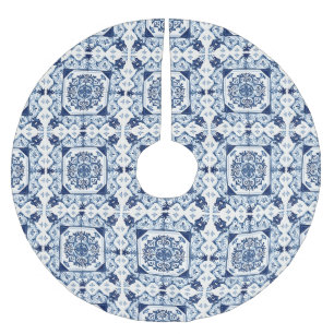 Mediterrane Tegels, Portugees, Azulejo, Majolica Kerstboom Rok