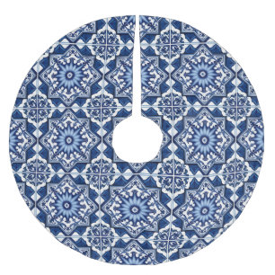 Mediterrane Tegels, Portugees, Azulejo, Majolica Kerstboom Rok