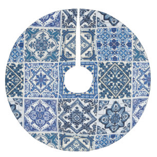 Mediterrane Tegels, Portugees, Azulejo, Majolica Kerstboom Rok