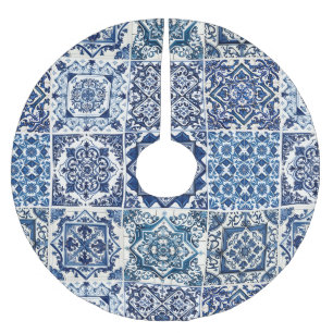 Mediterrane Tegels, Portugees, Azulejo, Majolica Kerstboom Rok