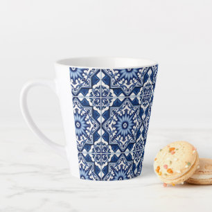 Mediterrane Tegels, Portugees, Azulejo, Majolica Latte Mok
