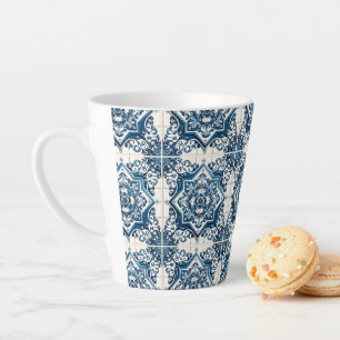 Mediterrane Tegels, Portugees, Azulejo, Majolica Latte Mok
