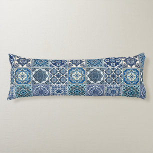 Mediterrane Tegels, Portugees, Azulejo, Majolica Lichaamskussen