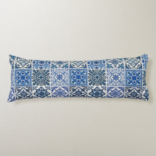 Mediterrane Tegels, Portugees, Azulejo, Majolica Lichaamskussen