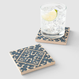 Mediterrane Tegels, Portugees, Azulejo, Majolica Stenen Onderzetter