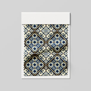 Mediterrane Tegels, Portugees, Azulejo, Majolica Stof