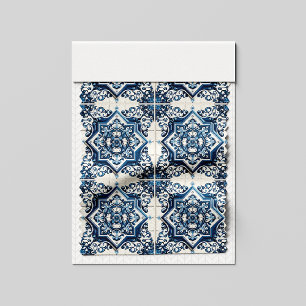Mediterrane Tegels, Portugees, Azulejo, Majolica Stof