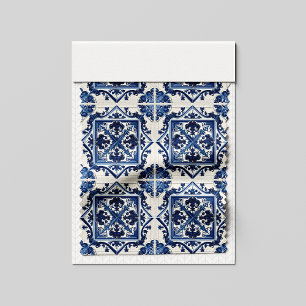 Mediterrane Tegels, Portugees, Azulejo, Majolica Stof