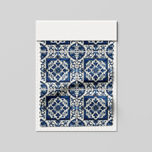 Mediterrane Tegels, Portugees, Azulejo, Majolica Stof