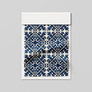 Mediterrane Tegels, Portugees, Azulejo, Majolica Stof