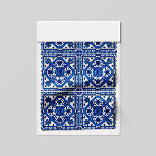 Mediterrane Tegels, Portugees, Azulejo, Majolica Stof