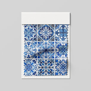 Mediterrane Tegels, Portugees, Azulejo, Majolica Stof