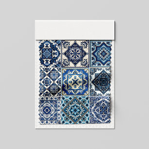 Mediterrane Tegels, Portugees, Azulejo, Majolica Stof