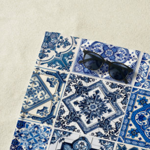 Mediterrane Tegels, Portugees, Azulejo, Majolica Strandlaken