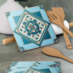 Mediterrane Tegels, Portugees, Azulejo, Majolica Tegeltje
