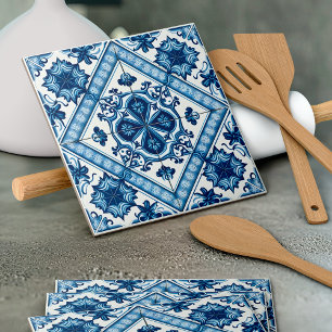 Mediterrane Tegels, Portugees, Azulejo, Majolica Tegeltje