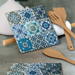 Mediterrane Tegels, Portugees, Azulejo, Majolica Tegeltje