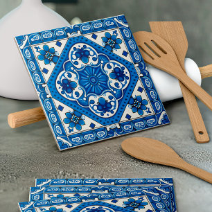 Mediterrane Tegels, Portugees, Azulejo, Majolica Tegeltje