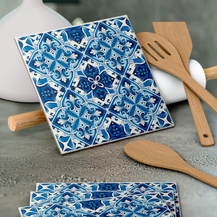 Mediterrane Tegels, Portugees, Azulejo, Majolica Tegeltje