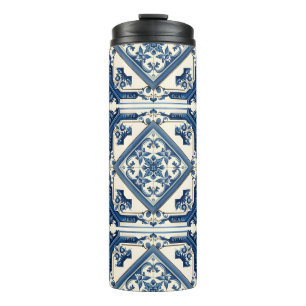Mediterrane Tegels, Portugees, Azulejo, Majolica Thermosbeker