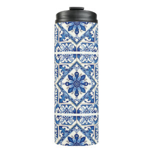 Mediterrane Tegels, Portugees, Azulejo, Majolica Thermosbeker