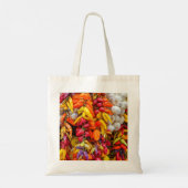 Mediterrane vlokken tote bag (Achterkant)