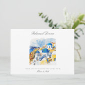 Mediterrane Waterverf repetitie Kaart (Staand voorkant)