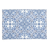 Mediterrane Waterverf Tegel Kussensloop (Voorkant-Rechts)