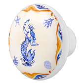 mediterrane zeemeermin keramische knop (Rechts)