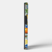 Mediterrane zomerfruit en blauwe witte mozaïek Case-Mate iPhone case (Achterkant / Rechts)