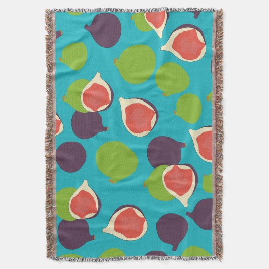 Mediterrane zomerfruitbomen deken (Voorkant Verticaal)