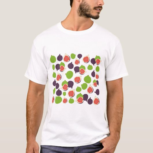 Mediterrane zomerfruitbomen t-shirt (Voorkant)