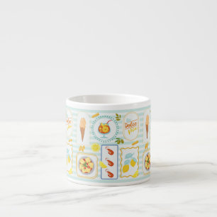 Mediterrane zomerse sfeer espresso kop