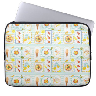 Mediterrane zomervibes laptop sleeve