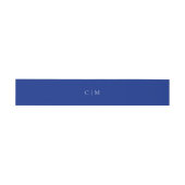 Mediterranean Blue Initialen | Amalfi Coast Bruilo Uitnodigingen Wikkel (Vlak)