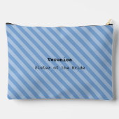 Mediterranean Blue Striped Bridesmaid Bachelorette Etui (Achterkant)
