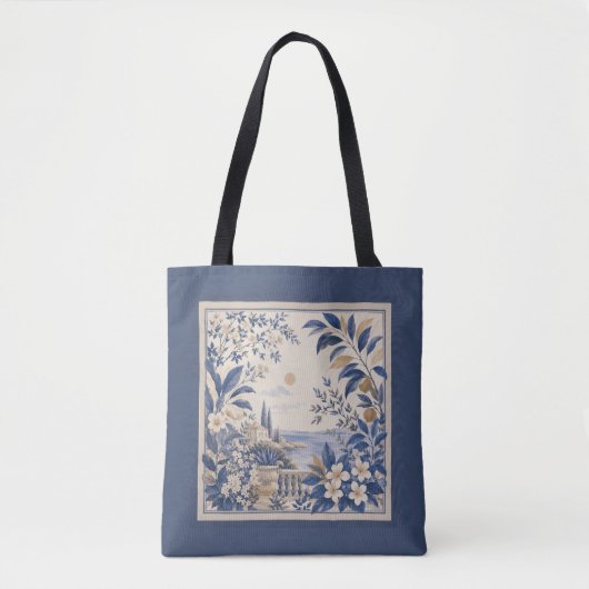 Mediterranean Blue Tote Bag (Devant)
