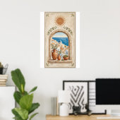 Mediterranean Boho Sun & Sea Poster (Bureau à domicile)