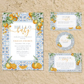 Mediterranean Citrus Baby Shower  Kaart