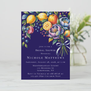 Mediterranean Citrus Bouquet Vrijgezellenfeest Kaart