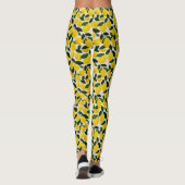 Mediterranean Citrus Fruit Lemons Pattern Summer Leggings (Achterkant)