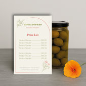 Mediterranean & Elegant Price List Flyer